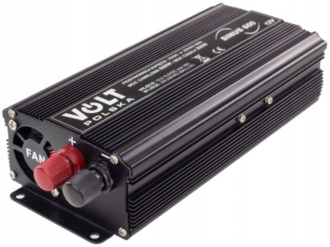 PRZETWORNICA PRĄDU NAPIĘCIA SINUS 12V 230V 600W PRZETWORNICA PRĄDU NAPIĘCIA SINUS 12V 230V 600W