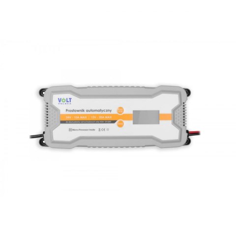 Prostownik automatyczny 12/24V 20A LCD