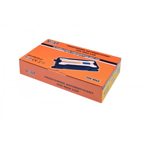 Prostownik automatyczny 12/24V 20A LCD