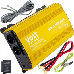 Przetwornica napięcia 12V 1500/1000W SINUS PLUS Czysty sinus