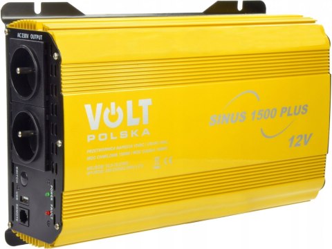 Przetwornica napięcia 12V 1500/1000W SINUS PLUS Czysty sinus