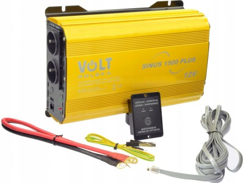 Przetwornica napięcia 12V 1500/1000W SINUS PLUS Czysty sinus