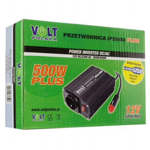 Przetwornica napięcia IPS 500 PLUS 12/230V (350/500W) Przetwornica napięcia IPS 500 PLUS 12/230V (350/500W)