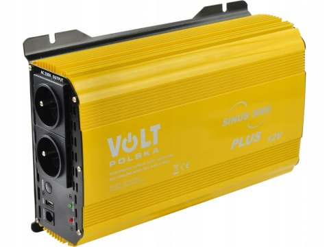 Przetwornica napięcia 12V 3000W SINUS PLUS Czysty Sinus Przetwornica napięcia 12V 3000W SINUS PLUS Czysty Sinus