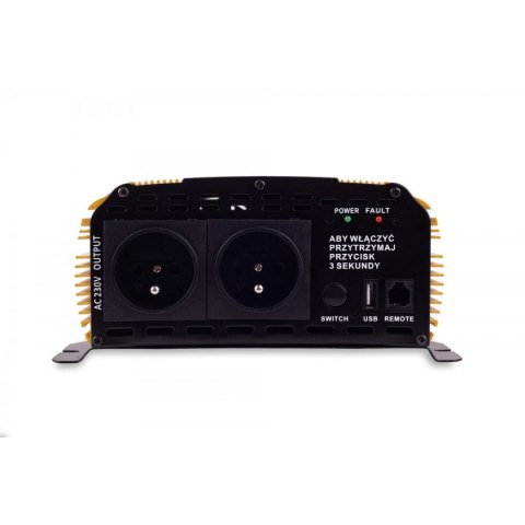 Przetwornica napięcia SINUS PLUS 2000/4000W 12/230V Czysty sinus Przetwornica napięcia SINUS PLUS 2000/4000W 12/230V Czysty sinus