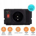 Przetwornica prądu napięcia 24V 230V 600W SINUS