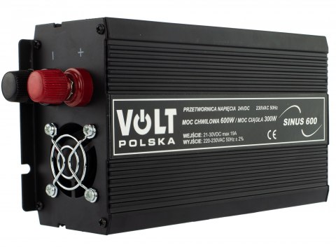 Przetwornica prądu napięcia 24V 230V 600W SINUS