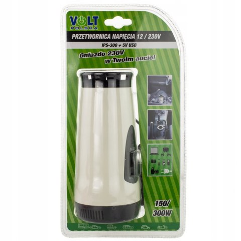 Przetwornica samochodowa napięcia 12V/230V150/300W Przetwornica samochodowa napięcia 12V/230V150/300W
