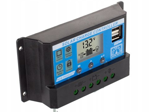 SOLARNY REGULATOR ŁADOWANIA PWM LCD USB 12/24V 30A SOLARNY REGULATOR ŁADOWANIA PWM LCD USB 12/24V 30A