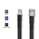 Qoltec Kabel koncentryczny LMR400 | N Żeński | RP-SMA Męski | 3m