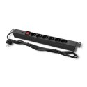 Qoltec Listwa zasilająca antyprzepięciowa CB do szafy RACK 19" | 1U | 16A | PDU | 6xFRENCH | 2m Qoltec Listwa zasilająca antyprzepięciowa CB do szafy RACK 19" | 1U | 16A | PDU | 6xFRENCH | 2m