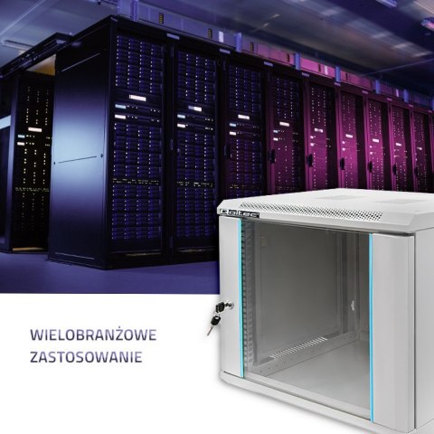 Qoltec Szafa RACK 19" | 9U | 600 x 450 x 501