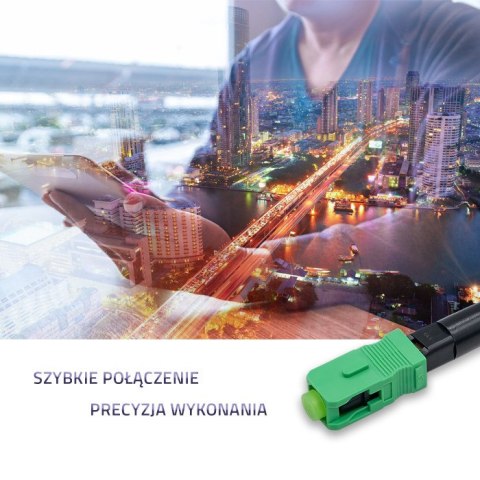 Qoltec Szybkozłącze światłowodowe SC/APC | Singlemode | 0.9mm