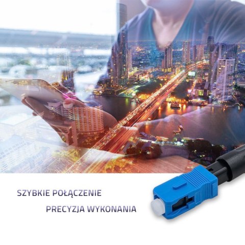 Qoltec Szybkozłącze światłowodowe SC/UPC | Singlemode | 0.9mm