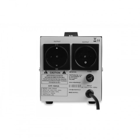 Stabilizator napięcia prąd AVR 1000VA VOLT POLSKA Stabilizator napięcia prąd AVR 1000VA VOLT POLSKA