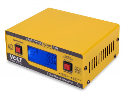 Prostownik akumulatorowy SMART 6V/12V/24V 15A A80 Prostownik akumulatorowy SMART 6V/12V/24V 15A A80