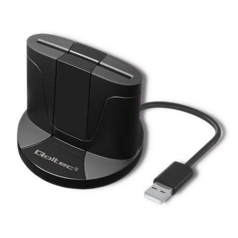 Qoltec Inteligentny czytnik chipowych kart ID SCR-0632 | USB typu C