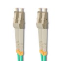 Qoltec Patchcord światłowodowy LC/UPC - LC/UPC | Multimode | 50/125 | OM3 | Duplex | 1m