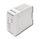 Qoltec Zasilacz na szynę DIN | 60W | 12V | 5A | Szary | Slim