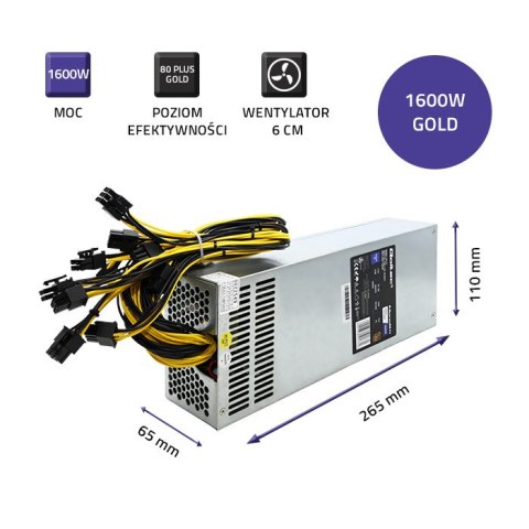 Qoltec Zestaw Zasilacz PCI-E Smart 1600W + ATX SilentLine 350W Qoltec Zestaw Zasilacz PCI-E Smart 1600W + ATX SilentLine 350W
