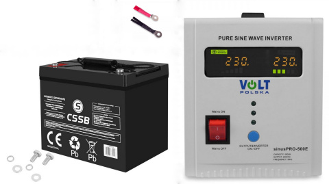 Zasilacz UPS Volt Polska Sinus Pro 500E +80Ah Zasilacz UPS Volt Polska Sinus Pro 500E +80Ah