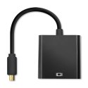 Qoltec Adapter Micro HDMI D męski | VGA żeński | +3.5mm Audio | 0.2m Qoltec Adapter Micro HDMI D męski | VGA żeński | +3.5mm Audio | 0.2m