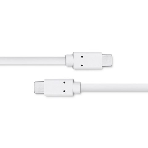 Qoltec Kabel USB 3.1 typ C męski | USB 3.1 typ C męski | 1m | Biały Qoltec Kabel USB 3.1 typ C męski | USB 3.1 typ C męski | 1m | Biały