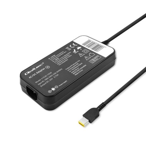 Qoltec Zasilacz do Lenovo 135W | 20V | 6.75A | Slim tip+pin | +kabel zasilający Qoltec Zasilacz do Lenovo 135W | 20V | 6.75A | Slim tip+pin | +kabel zasilający