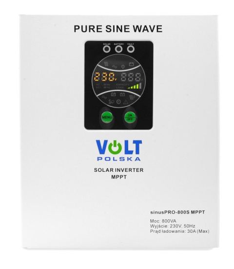 Zestaw solarny Sinus Pro 800W + Panel 385W+ Aku 110Ah