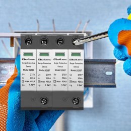 Qoltec Ogranicznik ochronnik przepięć AC | 2P | 275V | T2 |C