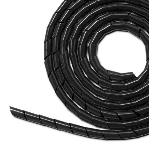 Qoltec Organizer do kabli 14mm | 10m | Czarny Qoltec Organizer do kabli 14mm | 10m | Czarny