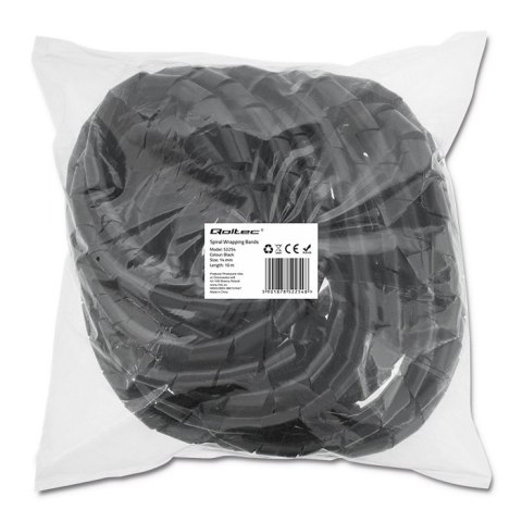 Qoltec Organizer do kabli 14mm | 10m | Czarny Qoltec Organizer do kabli 14mm | 10m | Czarny