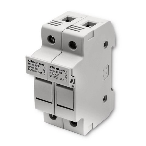 Qoltec Podstawa bezpiecznikowa + bezpiecznik DC |2P |1000V |30A |10x38 |solar Qoltec Podstawa bezpiecznikowa + bezpiecznik DC |2P |1000V |30A |10x38 |solar