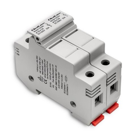 Qoltec Podstawa bezpiecznikowa + bezpiecznik DC |2P |1000V |30A |10x38 |solar Qoltec Podstawa bezpiecznikowa + bezpiecznik DC |2P |1000V |30A |10x38 |solar