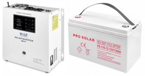Sinus Pro 1500S + DEEP Cycle VPRO Solar 110Ah Sinus Pro 1500S + DEEP Cycle VPRO Solar 110Ah
