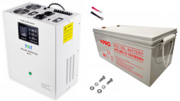 Sinus Pro 2200S + Akumulator GEL 260Ah Zestaw awaryjny