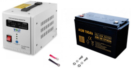 Sinus Pro 800E + Akumulator 100Ah Zestaw awaryjny