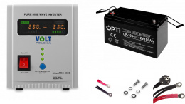 Sinus Pro 800E + Akumulator 100Ah Zestaw awaryjny