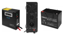 Sinus Pro 800W + Akumulator VPRO 55Ah Zestaw Awaryjny