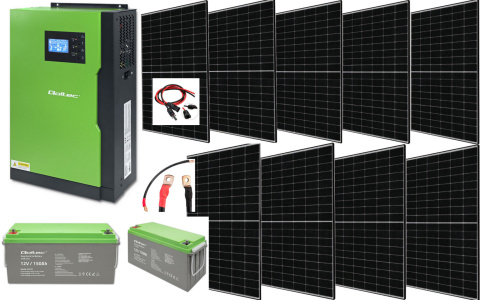 Zestaw Solarny Off-Grid 3,5 kW/6KVA 9x Panel 385W 2x150Ah Zestaw Solarny Off-Grid 3,5 kW/6KVA 9x Panel 385W 2x150Ah