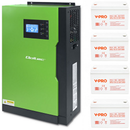 Inwerter solarny Off-Grid 5,5KW + 4 x Akumulator GEL 110Ah Zestaw