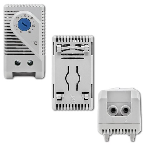 Qoltec Termostat zamykający 10A | DIN 35