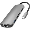 AdapterUSB 3.1 C męski / HDMI żeńskie | USB 3.0 żeńskie | RJ-45 żeńskie | SD | MICRO SD | PD AdapterUSB 3.1 C męski / HDMI żeńskie | USB 3.0 żeńskie | RJ-45 żeńskie | SD | MICRO SD | PD