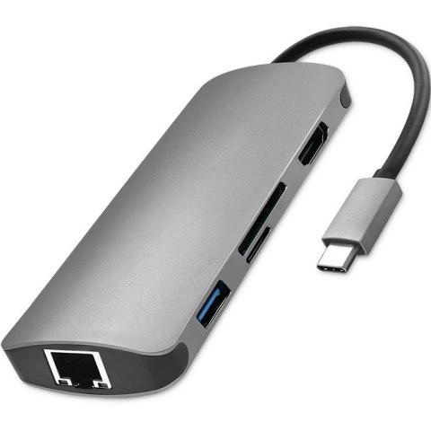 AdapterUSB 3.1 C męski / HDMI żeńskie | USB 3.0 żeńskie | RJ-45 żeńskie | SD | MICRO SD | PD AdapterUSB 3.1 C męski / HDMI żeńskie | USB 3.0 żeńskie | RJ-45 żeńskie | SD | MICRO SD | PD