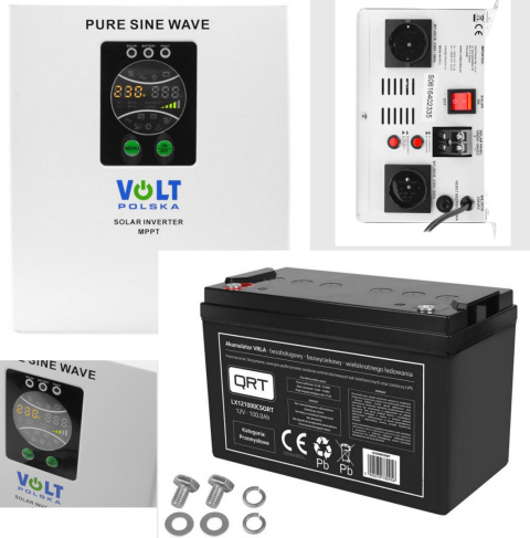 Zasilacz awaryjny UPS 800VA/500W+ Akumulator 100Ah Zasilacz awaryjny UPS 800VA/500W+ Akumulator 100Ah