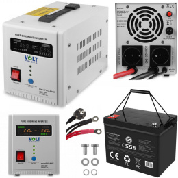 Zasilacz awaryjny sinus pro 800E +Akumulator 80Ah