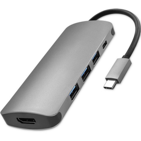 Qoltec Adapter USB 3.1 C męski / 3x USB 3.0 żeńskie | USB typ C żeński |HDMI żeńskie Qoltec Adapter USB 3.1 C męski / 3x USB 3.0 żeńskie | USB typ C żeński |HDMI żeńskie