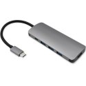 Qoltec Adapter USB 3.1 C męski / 3x USB 3.0 żeńskie | USB typ C żeński |HDMI żeńskie Qoltec Adapter USB 3.1 C męski / 3x USB 3.0 żeńskie | USB typ C żeński |HDMI żeńskie