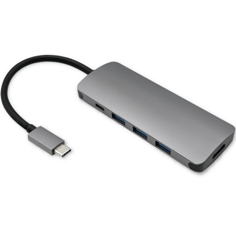 Qoltec Adapter USB 3.1 C męski / 3x USB 3.0 żeńskie | USB typ C żeński |HDMI żeńskie Qoltec Adapter USB 3.1 C męski / 3x USB 3.0 żeńskie | USB typ C żeński |HDMI żeńskie