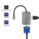 Qoltec Adapter USB 3.1 C męski / HDMI żeński | VGA żeńskie Qoltec Adapter USB 3.1 C męski / HDMI żeński | VGA żeńskie